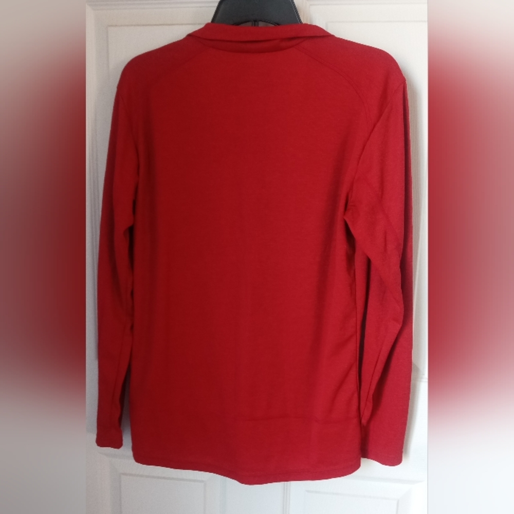 Jack Wolfskin Bold Red Half-Zip Top - Picture 3 of 5
